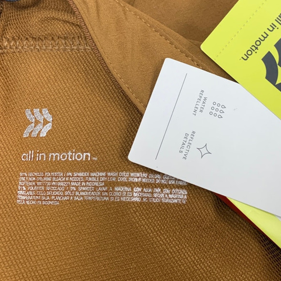 New All In Motion Mens 32 / 32 Water Repellant Reflective Detail Athletic Pants - Picture 4 of 4